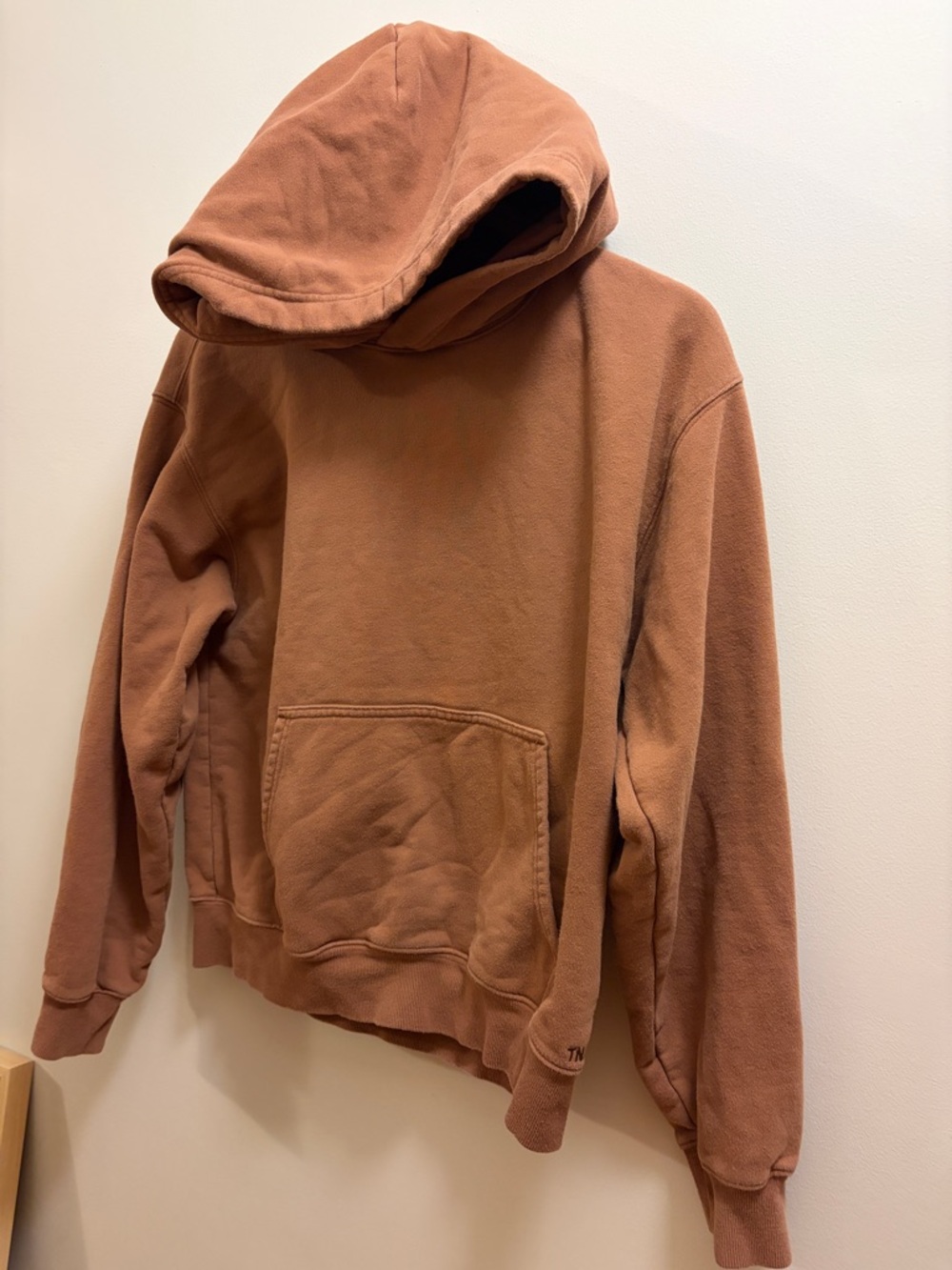 TNA Sweatfleece Terry Fleece perfect fit Hoodie in brown Medium